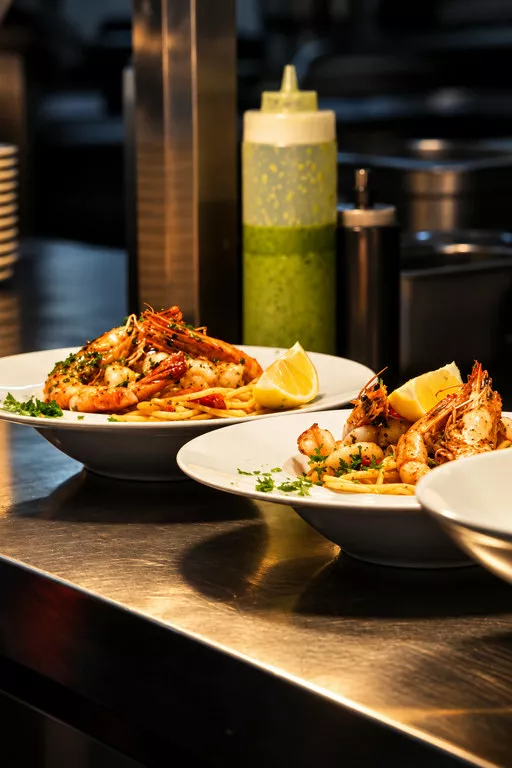 Resto plat crevettes